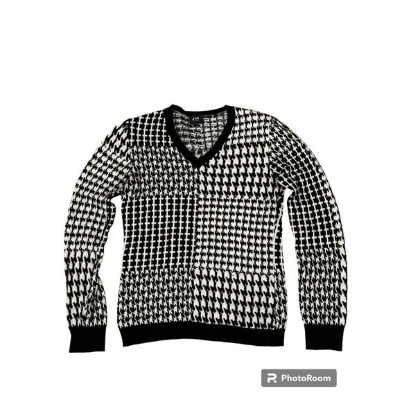 90s Vintage Houndstooth Sweater - Picture 1 of 2